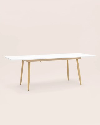 Обеденный стол Stool Group Стокгольм раскладной 160-220x90 / DT-1706-160 (белый)