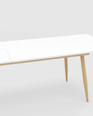 Обеденный стол Stool Group Стокгольм раскладной 160-220x90 / DT-1706-160 (белый)