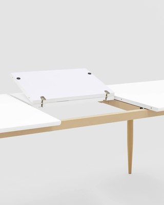 Обеденный стол Stool Group Стокгольм раскладной 160-220x90 / DT-1706-160 (белый)