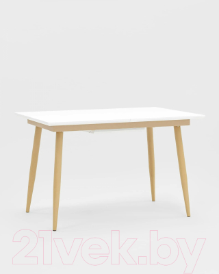 Обеденный стол Stool Group Стокгольм раскладной 120-160x80 / DT-1706-120 (белый)