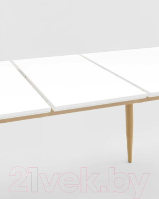 Обеденный стол Stool Group Стокгольм раскладной 120-160x80 / DT-1706-120 (белый)