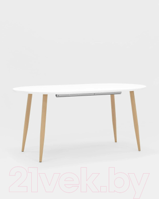 Обеденный стол Stool Group Берген раскладной 160-220x90 / DT-95-160 (белый)