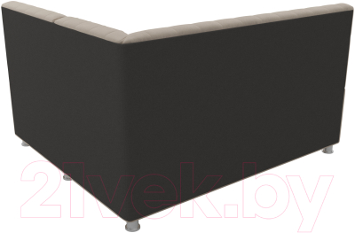 Уголок кухонный мягкий Лига Диванов Мирта 262 правый / 107586 (велюр, бежевый)