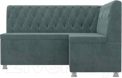 Уголок кухонный мягкий Лига Диванов Мирта 262 правый / 107587 (велюр, бирюзовый)