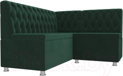 Уголок кухонный мягкий Лига Диванов Мирта 262 правый / 107589 (велюр, зеленый)