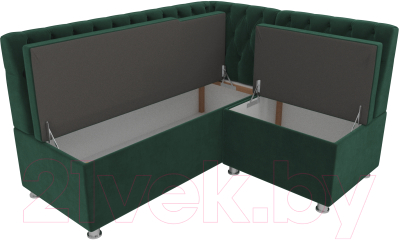 Уголок кухонный мягкий Лига Диванов Мирта 262 правый / 107589 (велюр, зеленый)