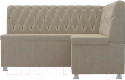 Уголок кухонный мягкий Лига Диванов Мирта 262 правый / 107594 (микровельвет, бежевый)