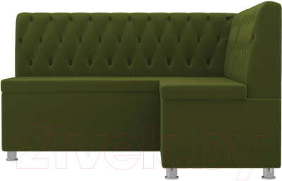 Уголок кухонный мягкий Лига Диванов Мирта 262 правый / 107596 (микровельвет, зеленый)
