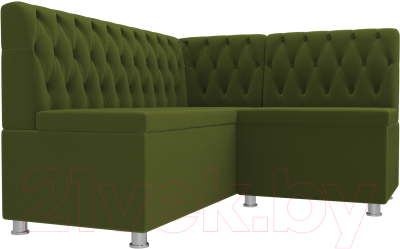 Уголок кухонный мягкий Лига Диванов Мирта 262 правый / 107596 (микровельвет, зеленый)