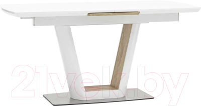 Обеденный стол Stool Group Атланта раскладной 160-200x90 / DT-951-HGW-160 (глянцевый белый) - фото