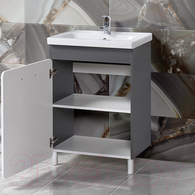 Тумба под умывальник Акваль Сеул 60 / СЕУЛ.60.10.27.N