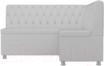 Уголок кухонный мягкий Лига Диванов Мирта 262 правый / 107606 (экокожа, белый)