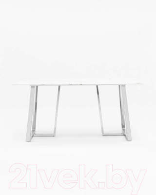 Обеденный стол Stool Group Даллас 160x90 / DT-923-W-160 (белый/стекло)
