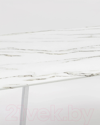 Обеденный стол Stool Group Даллас 160x90 / DT-923-W-160 (белый/стекло)