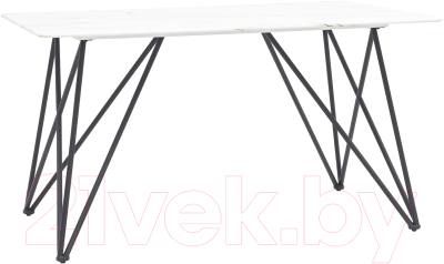 Обеденный стол Stool Group Сакраменто 140x90 / DT-968-W-140 (белый/стекло) - фото