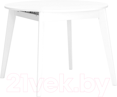 Обеденный стол Stool Group Rondo 100-135x100 / 80.557.01 605 (белый) - фото