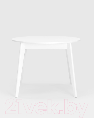 Обеденный стол Stool Group Rondo 100-135x100 / 80.557.01 605 (белый)