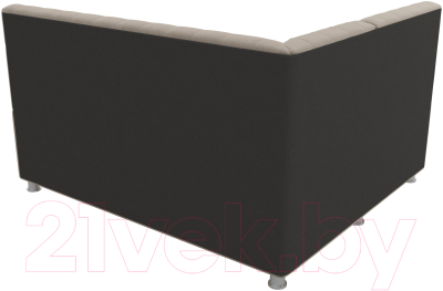 Уголок кухонный мягкий Лига Диванов Мирта 262 левый / 107586 (велюр, бежевый)