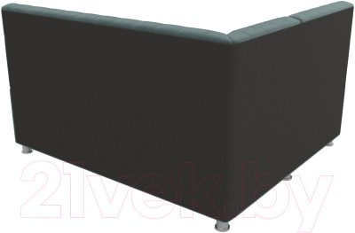 Уголок кухонный мягкий Лига Диванов Мирта 262 левый / 107587 (велюр, бирюзовый)