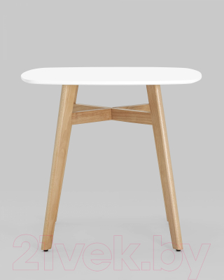 Обеденный стол Stool Group Target 80x80 / SL-691 (МДФ белый/бук)