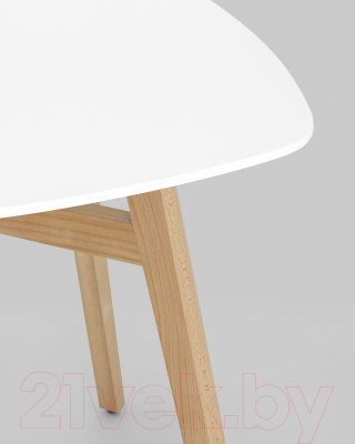 Обеденный стол Stool Group Target 80x80 / SL-691 (МДФ белый/бук)