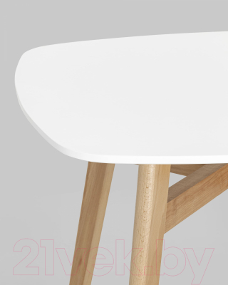 Обеденный стол Stool Group Target 80x80 / SL-691 (МДФ белый/бук)