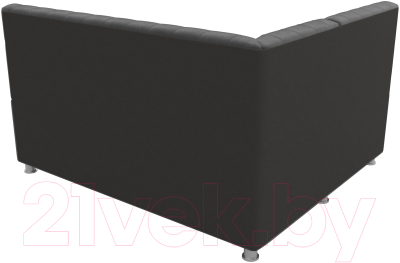 Уголок кухонный мягкий Лига Диванов Мирта 262 левый / 107591 (велюр, серый)