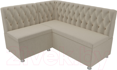 Уголок кухонный мягкий Лига Диванов Мирта 262 левый / 107594 (микровельвет, бежевый)