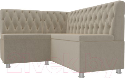 Уголок кухонный мягкий Лига Диванов Мирта 262 левый / 107594 (микровельвет, бежевый)