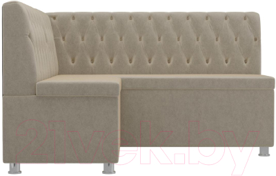 Уголок кухонный мягкий Лига Диванов Мирта 262 левый / 107594 (микровельвет, бежевый)