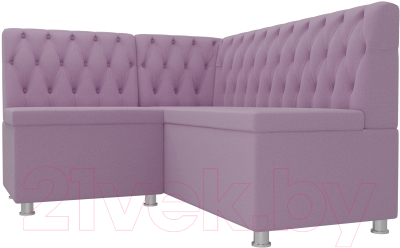 Уголок кухонный мягкий Лига Диванов Мирта 262 левый / 107599 (микровельвет, сиреневый)