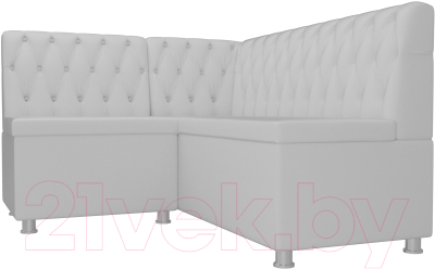 Уголок кухонный мягкий Лига Диванов Мирта 262 левый / 107606 (экокожа, белый)