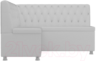 Уголок кухонный мягкий Лига Диванов Мирта 262 левый / 107606 (экокожа, белый)