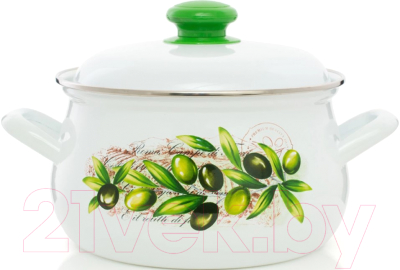 Кастрюля ЭСТЕТ Оливы Тосканы / ЭТ-72102 - фото
