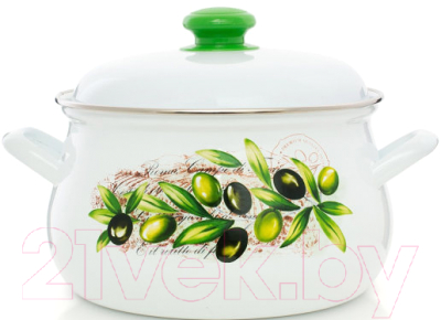 Кастрюля ЭСТЕТ Оливы Тосканы / ЭТ-72103 - фото