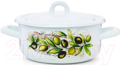 Кастрюля ЭСТЕТ Оливы Тосканы / ЭТ-72117 - фото