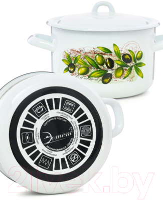 Кастрюля ЭСТЕТ Оливы Тосканы / ЭТ-72118