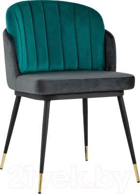 Стул Stool Group Пенелопа / FDC8054 FUT-83 + FUT-74 (вельвет бирюзовый/антрацит) - фото