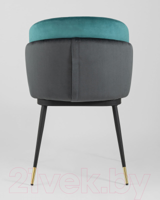 Стул Stool Group Пенелопа / FDC8054 FUT-83 + FUT-74 (вельвет бирюзовый/антрацит)