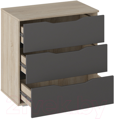 Комод ТриЯ Тип 3 (дуб сонома/графит серый)