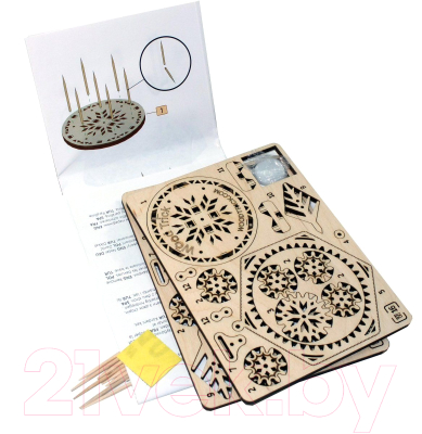 Конструктор Wood Trick Вудик Снежинка / 1234-W16