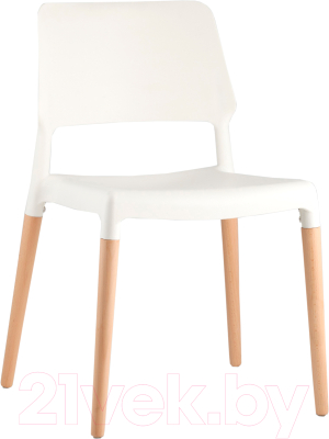 Стул Stool Group Bistro / 8086 (белый/деревянные ножки) - фото