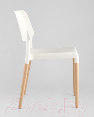 Стул Stool Group Bistro / 8086 (белый/деревянные ножки)