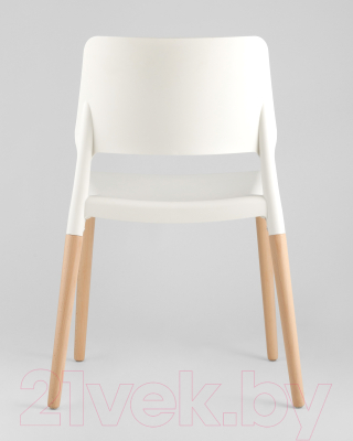 Стул Stool Group Bistro / 8086 (белый/деревянные ножки)