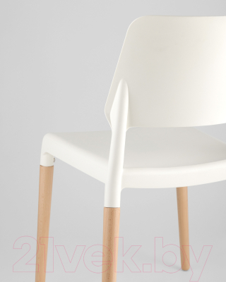 Стул Stool Group Bistro / 8086 (белый/деревянные ножки)