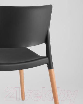 Стул Stool Group Bistro / 8086 (черный/деревянные ножки)