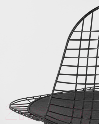 Стул Stool Group Eiffel / AFR-18B-P1 BL/BL (черный с черной подушкой)