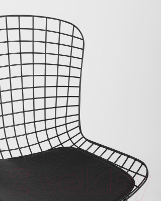 Стул Stool Group Bertoia / BTY-18-P6 BL/BL (черный с черной подушкой)