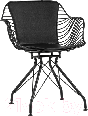 Стул Stool Group Thomas / TMS-18A-P18 BL/BL (черный с черной подушкой) - фото