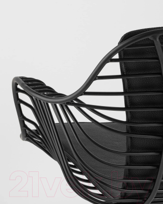 Стул Stool Group Thomas / TMS-18A-P18 BL/BL (черный с черной подушкой)